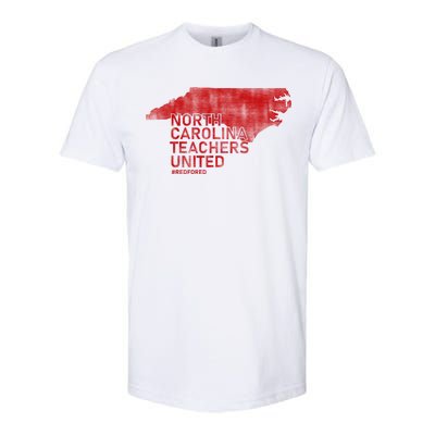 North Carolina Teachers United Red For Ed Softstyle® CVC T-Shirt