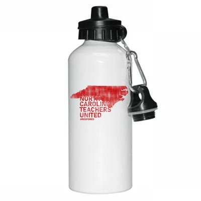 North Carolina Teachers United Red For Ed Aluminum Water Bottle