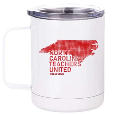 North Carolina Teachers United Red For Ed 12 oz Stainless Steel Tumbler Cup