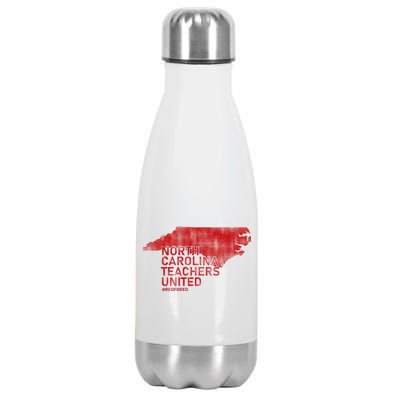 North Carolina Teachers United Red For Ed Stainless Steel Insulated Water Bottle