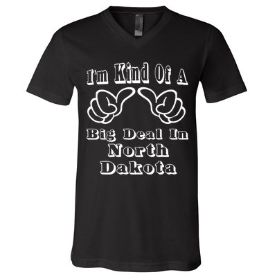 North Dakota Big Deal V-Neck T-Shirt