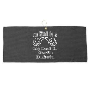 North Dakota Big Deal Large Microfiber Waffle Golf Towel