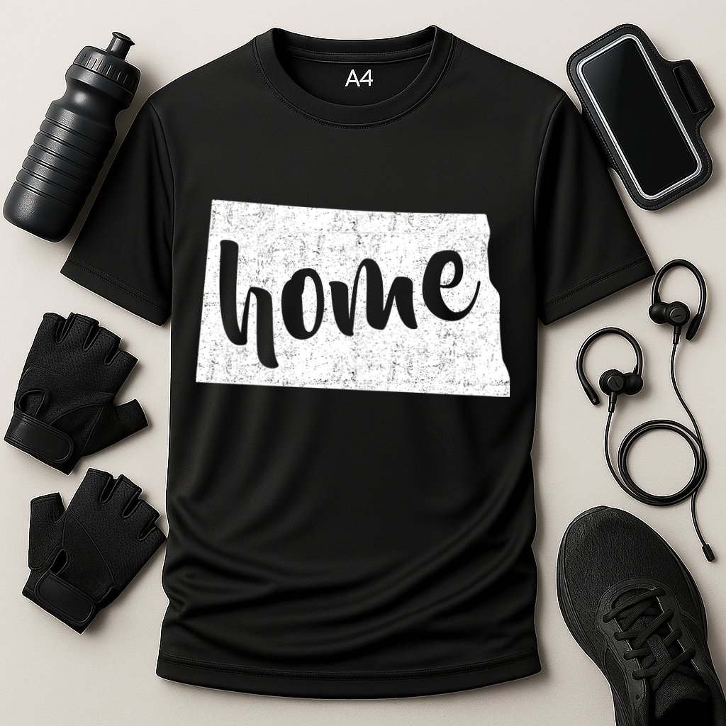North Dakota Home State Cooling Performance Crew T-Shirt