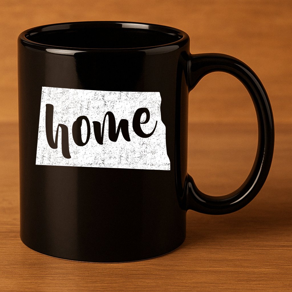 North Dakota Home State 11oz C Handle Ceramic Mug