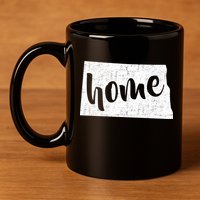 North Dakota Home State 11oz C Handle Ceramic Mug