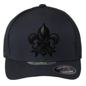 New Orleans Strong 2025 Nola Strong Support Fleur De Lis Flexfit Unipanel Trucker Cap