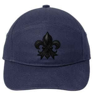 New Orleans Strong 2025 Nola Strong Support Fleur De Lis 7-Panel Snapback Hat