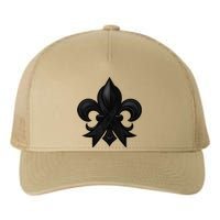 New Orleans Strong 2025 Nola Strong Support Fleur De Lis Yupoong Adult 5-Panel Trucker Hat