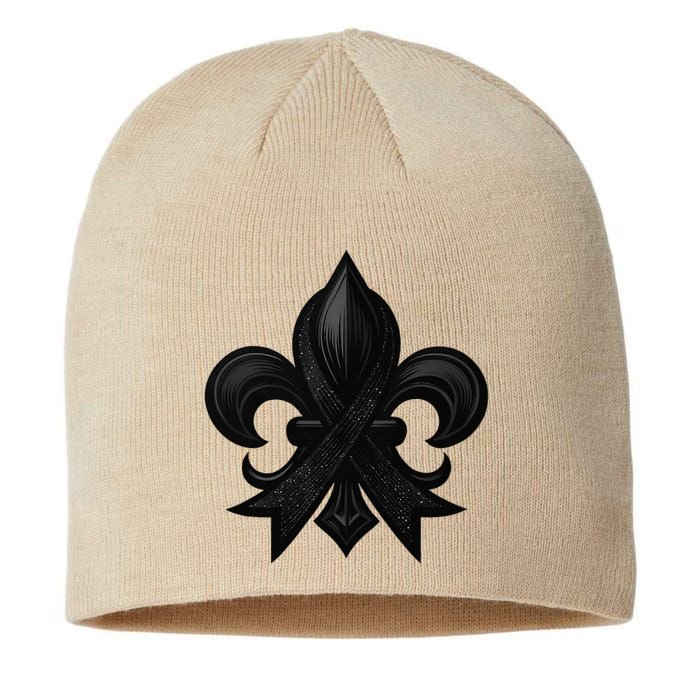 New Orleans Strong 2025 Nola Strong Support Fleur De Lis Sustainable Beanie