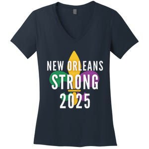 New Orleans Strong 2025 Unity Women's V-Neck T-Shirt