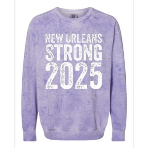 New Orleans Strong 2025 Unity Colorblast Crewneck Sweatshirt