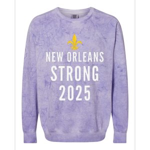 New Orleans Strong 2025 Unity Colorblast Crewneck Sweatshirt