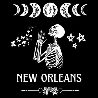New Orleans Spooky Goth Nola Louisiana Halloween Gothic T-Shirt