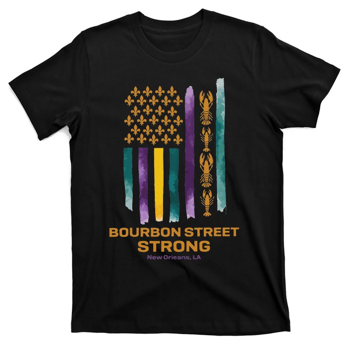 New Orleans Strong 2025 Bourbon Street Strong T-Shirt