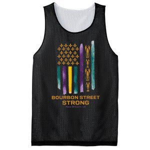 New Orleans Strong 2025 Bourbon Street Strong Mesh Reversible Basketball Jersey Tank