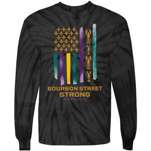 New Orleans Strong 2025 Bourbon Street Strong Tie-Dye Long Sleeve Shirt