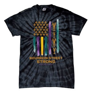 New Orleans Strong 2025 Bourbon Street Strong Tie-Dye T-Shirt