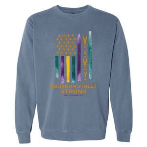 New Orleans Strong 2025 Bourbon Street Strong Garment-Dyed Sweatshirt