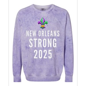 New Orleans Strong 2025 Unity Colorblast Crewneck Sweatshirt