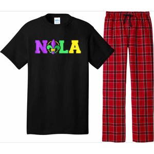 New Orleans Strong 2025 Nola Strong Support Fleur De Lis Pajama Set