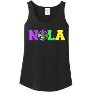 New Orleans Strong 2025 Nola Strong Support Fleur De Lis Ladies Essential Tank