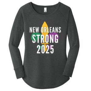 New Orleans Strong 2025 Unity Women's Perfect Tri Tunic Long Sleeve Shirt