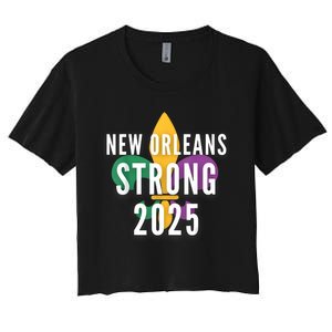 New Orleans Strong 2025 Unity Women's Crop Top Tee