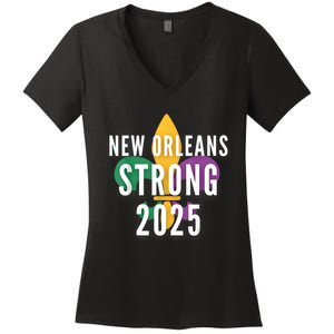 New Orleans Strong 2025 Unity Women's V-Neck T-Shirt