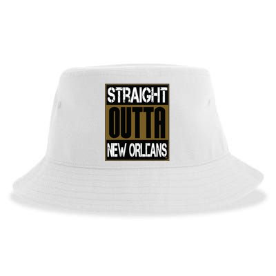 New Orleans Shirts Hip Hop Straight Outta New Orleans Sustainable Bucket Hat