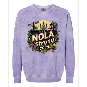 New Orleans Strong 2025 Pride Honor Nola Supporter Colorblast Crewneck Sweatshirt