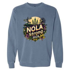 New Orleans Strong 2025 Pride Honor Nola Supporter Garment-Dyed Sweatshirt