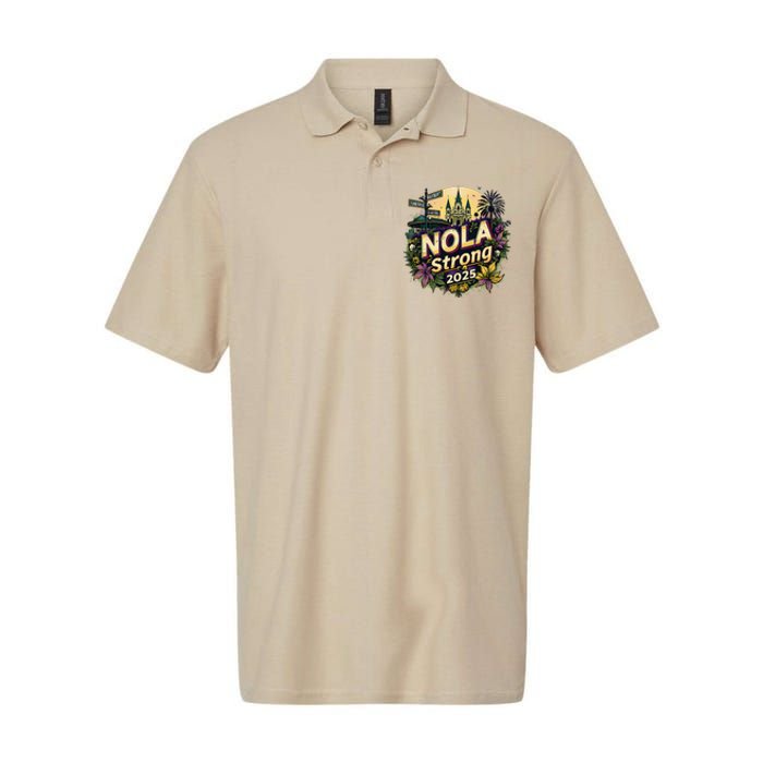 New Orleans Strong 2025 Pride Honor Nola Supporter Softstyle Adult Sport Polo