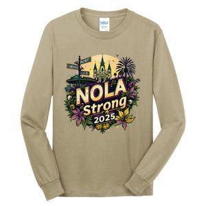 New Orleans Strong 2025 Pride Honor Nola Supporter Tall Long Sleeve T-Shirt