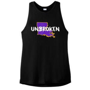 New Orleans Strong 2025 Unbroken Ladies PosiCharge Tri-Blend Wicking Tank