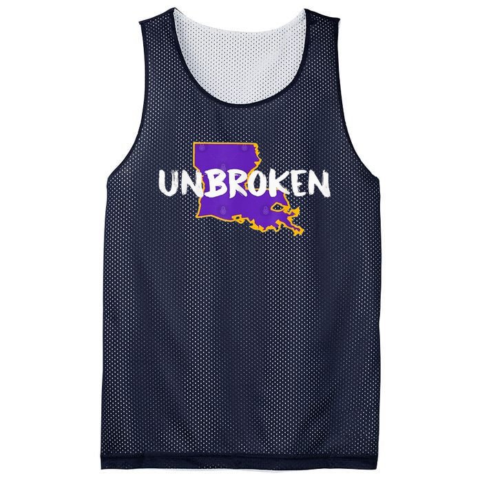 New Orleans Strong 2025 Unbroken Mesh Reversible Basketball Jersey Tank