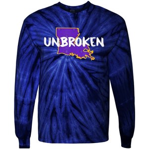 New Orleans Strong 2025 Unbroken Tie-Dye Long Sleeve Shirt