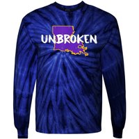 New Orleans Strong 2025 Unbroken Tie-Dye Long Sleeve Shirt