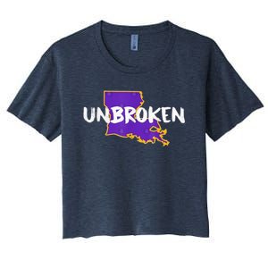 New Orleans Strong 2025 Unbroken Women's Crop Top Tee