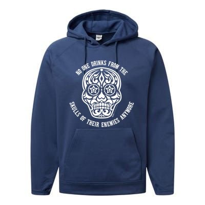 No One S From The Skulls 4th Of July Sugar Skull Gift Performance Fleece Hoodie