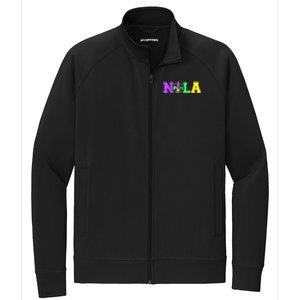 New Orleans Strong 2025 Nola Strong Support Fleur De Lis Stretch Full-Zip Cadet Jacket