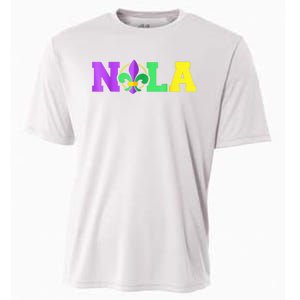 New Orleans Strong 2025 Nola Strong Support Fleur De Lis Cooling Performance Crew T-Shirt