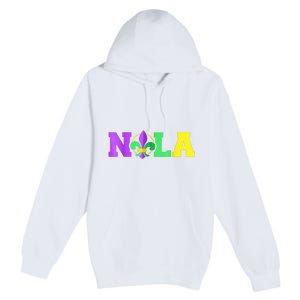 New Orleans Strong 2025 Nola Strong Support Fleur De Lis Premium Pullover Hoodie