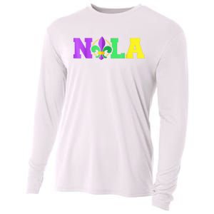 New Orleans Strong 2025 Nola Strong Support Fleur De Lis Cooling Performance Long Sleeve Crew