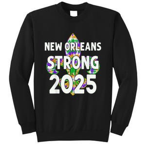 New Orleans Strong 2025 Nola Strong Tie Dye Style Sweatshirt