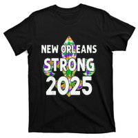 New Orleans Strong 2025 Nola Strong Tie Dye Style T-Shirt