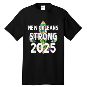 New Orleans Strong 2025 Nola Strong Tie Dye Style Tall T-Shirt