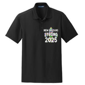 New Orleans Strong 2025 Nola Strong Tie Dye Style Dry Zone Grid Polo