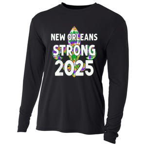 New Orleans Strong 2025 Nola Strong Tie Dye Style Cooling Performance Long Sleeve Crew