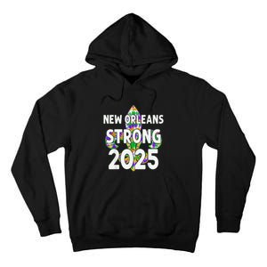 New Orleans Strong 2025 Nola Strong Tie Dye Style Tall Hoodie