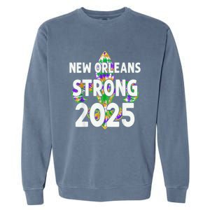 New Orleans Strong 2025 Nola Strong Tie Dye Style Garment-Dyed Sweatshirt